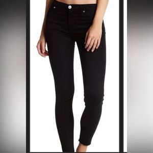 HUDSON Natalie‎ Super Skinny black mid rise ankle five pocket jeans Sz 30